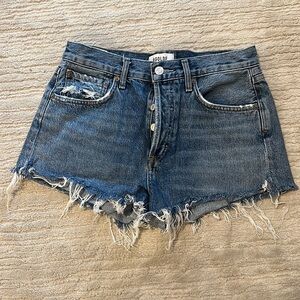 Dark Wash Agolde jean shorts